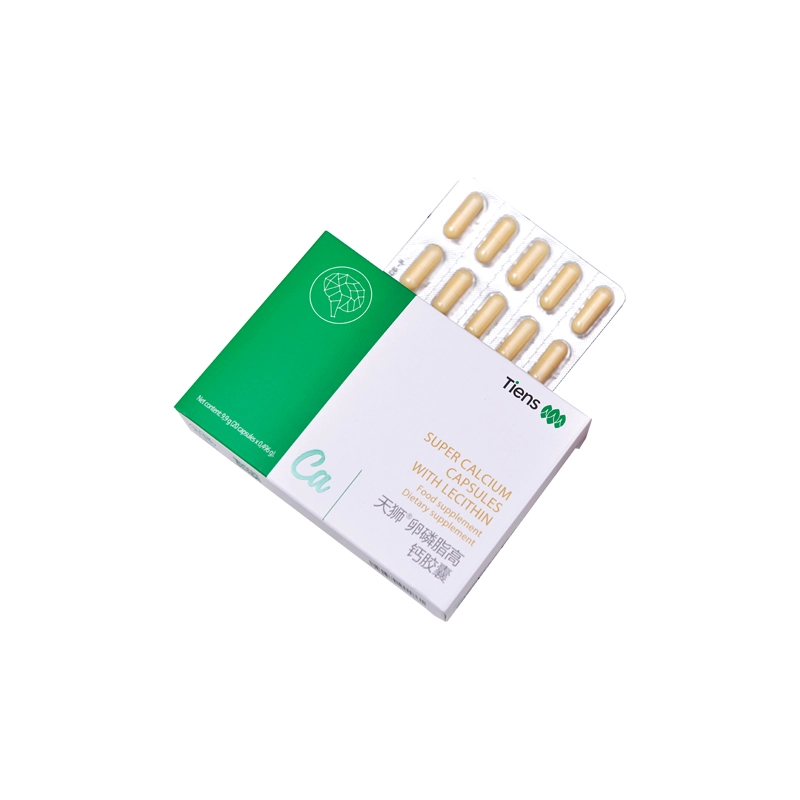 super-calciu-cu-lecitina-tiens-1 Tiens - Super Calciu cu Lecitină - 20 Capsule x 0.493 g (9.8 g)