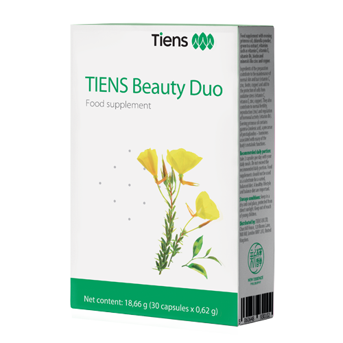 TIENS Beauty Duo - Pentru o piele strălucitoare - 30 capsule x 620 mg (18,66 g)