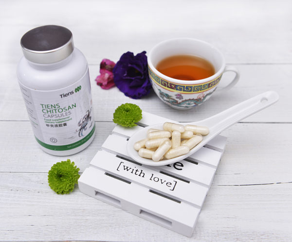 TIENS Chitosan - Pentru un metabolism sănătos - 100 capsule x 246 mg (24,6 g)