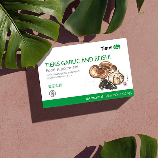 TIENS Usturoi și Reishi - Imunitate puternică - 60 capsule x 450 mg (27,00 g)