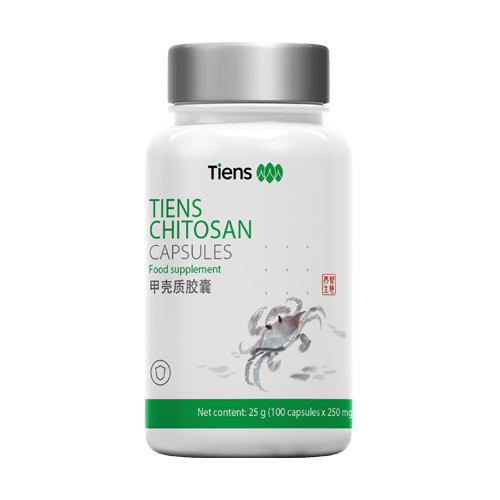 TIENS Chitosan - Pentru un metabolism sănătos - 100 capsule x 246 mg (24,6 g)