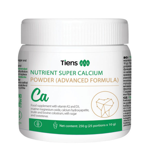 TIENS Super Calciu (Formulă avansată) - Pentru oase puternice - 25 porții x 10 g (250 g)